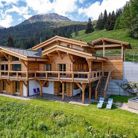 Chalet Flocon De Neige - Jacuzzi - Sauna Ла-Тзума Экстерьер фото
