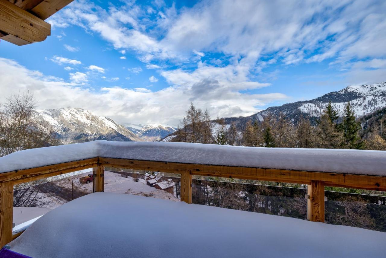 Chalet Flocon De Neige - Jacuzzi - Sauna Ла-Тзума Экстерьер фото