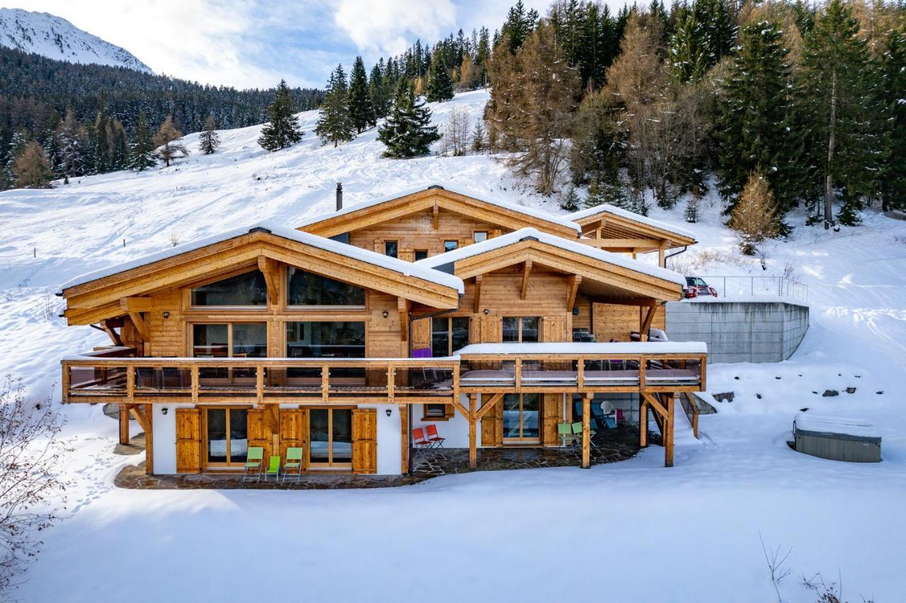 Chalet Flocon De Neige - Jacuzzi - Sauna Ла-Тзума Экстерьер фото