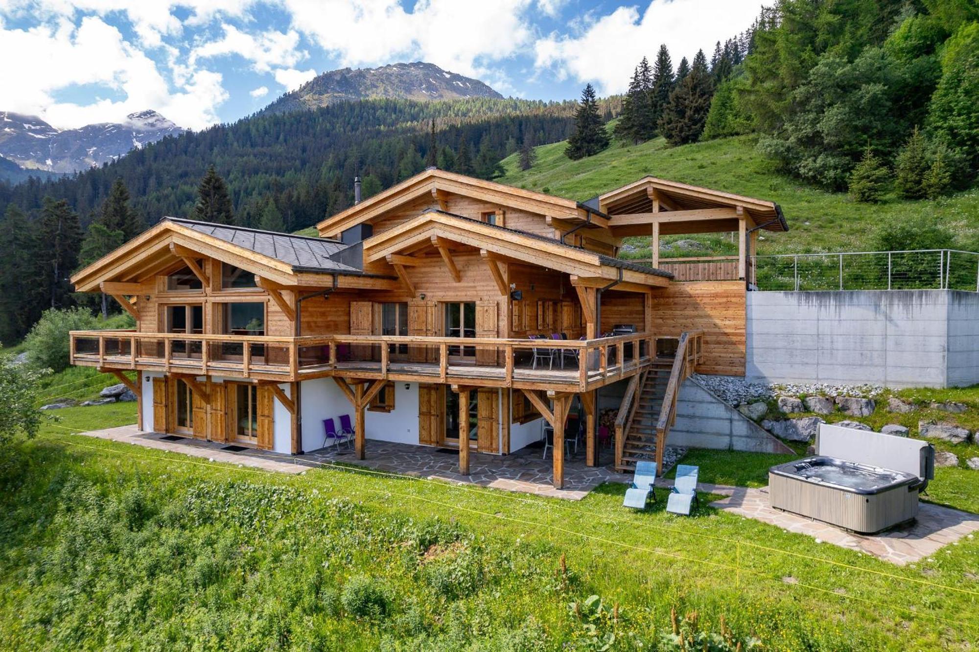 Chalet Flocon De Neige - Jacuzzi - Sauna Ла-Тзума Экстерьер фото