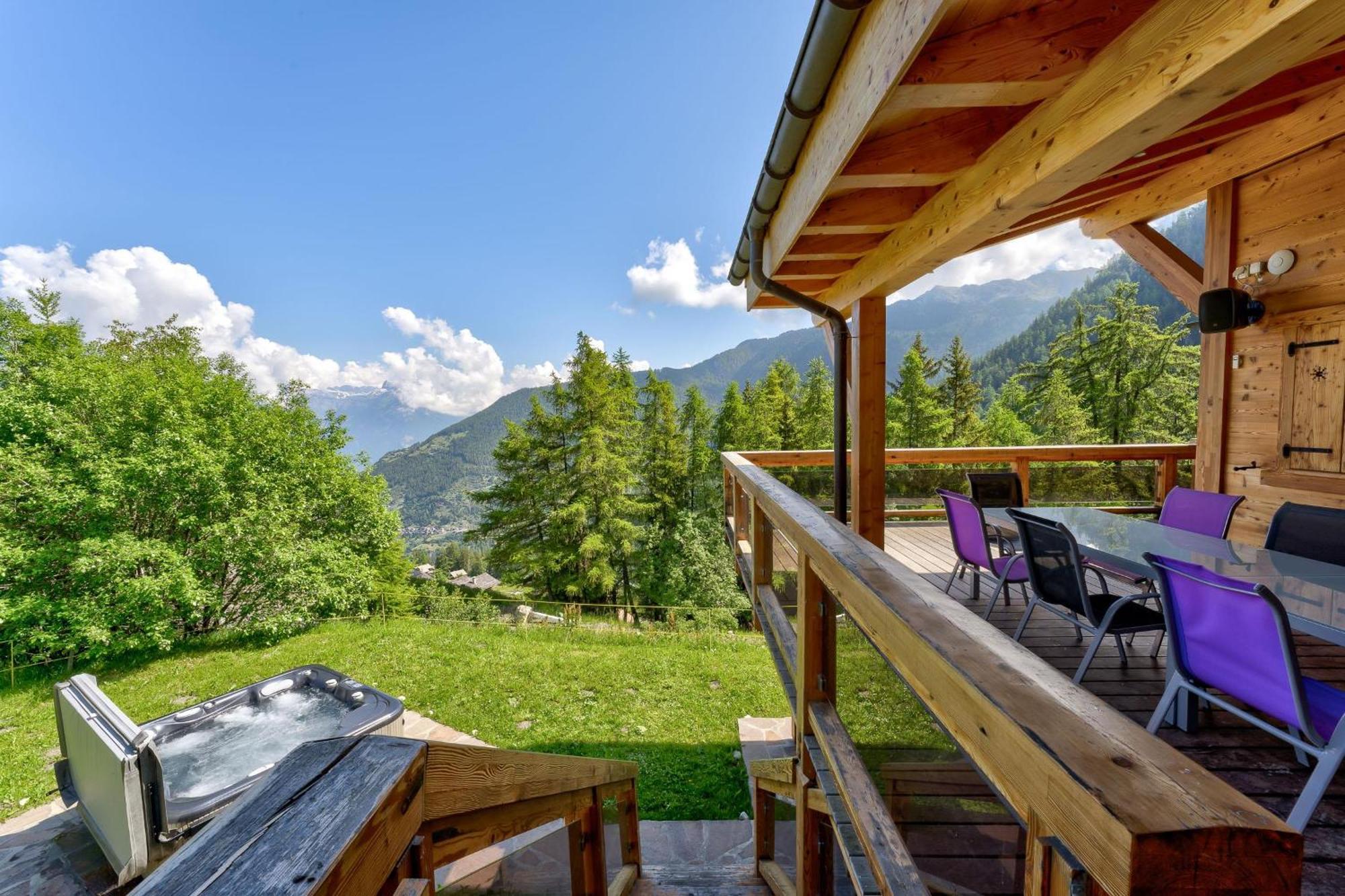 Chalet Flocon De Neige - Jacuzzi - Sauna Ла-Тзума Экстерьер фото