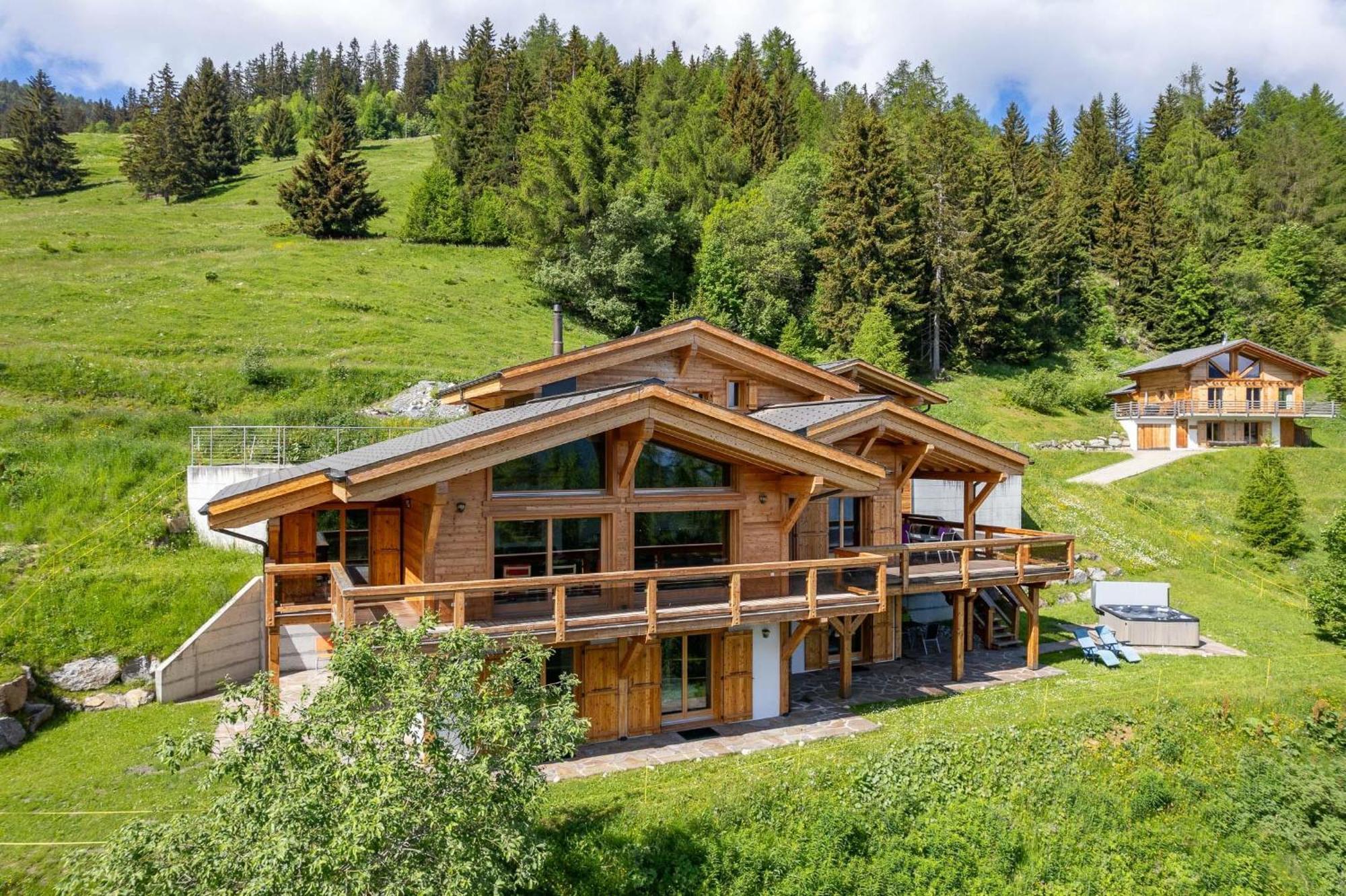 Chalet Flocon De Neige - Jacuzzi - Sauna Ла-Тзума Экстерьер фото