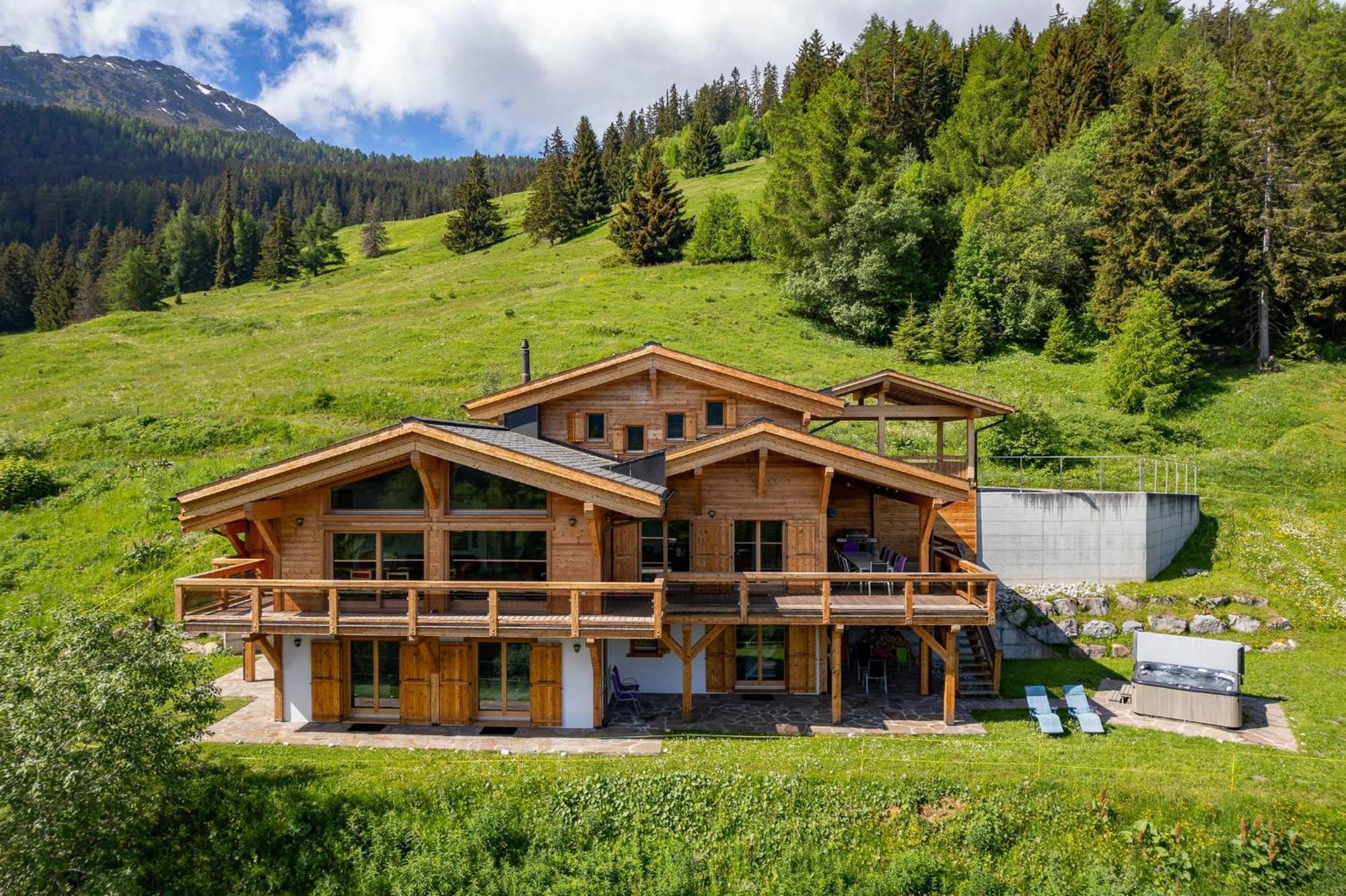 Chalet Flocon De Neige - Jacuzzi - Sauna Ла-Тзума Экстерьер фото