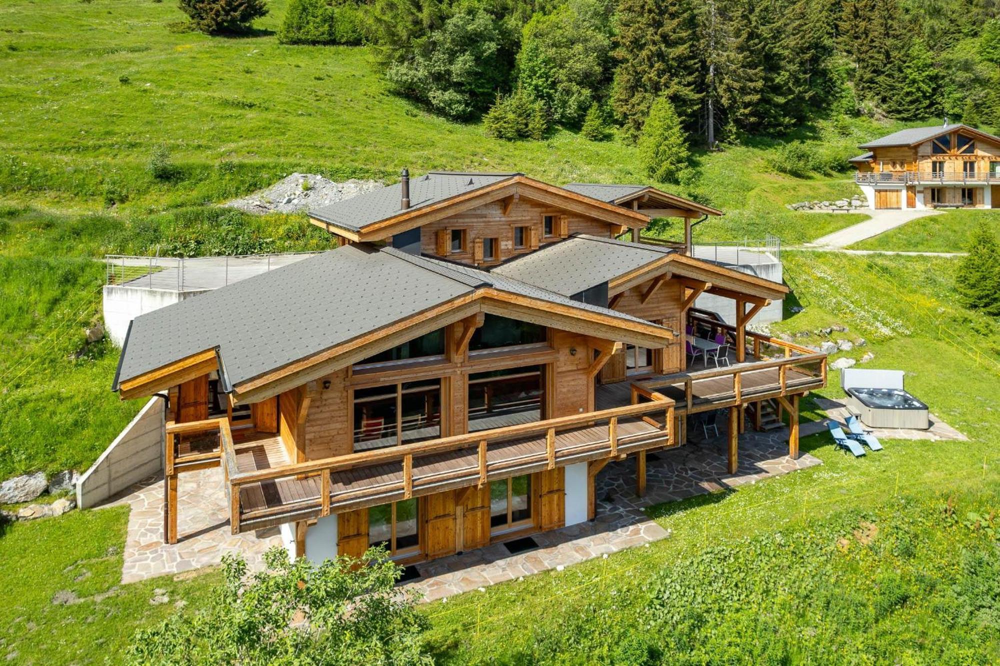 Chalet Flocon De Neige - Jacuzzi - Sauna Ла-Тзума Экстерьер фото